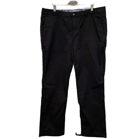 Tommy Bahama Mens Chinos 40x30 Navy Blue Cotton Stretch Flat Front Work Travel - Picture 1 of 7